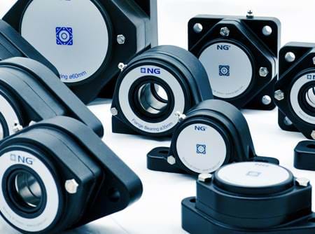 NG bearings with white background 