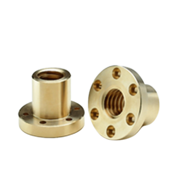 CONTI FXN Tr 25x25 trapezmøtrik med flange, højre gevind, bronze