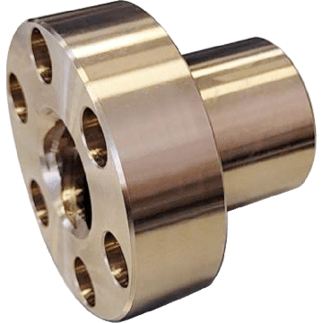 CONTI FHD Tr 40x40 trapezmøtrik med flange, højre gevind, bronze