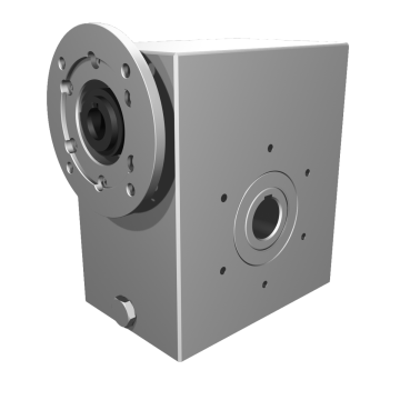 Clean-Geartech VFI I85, worm gear Ø35, 14:1, input 90B14, B3, OF320, stainless steel