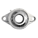 Flanged bearing SUCFL207S, Ø35, 2-holes, stainless steel