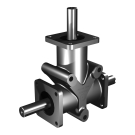 Poggi vinkelgear 5033, R1:2, D1/2, Ø25f7, 3-vejs, Rustfri