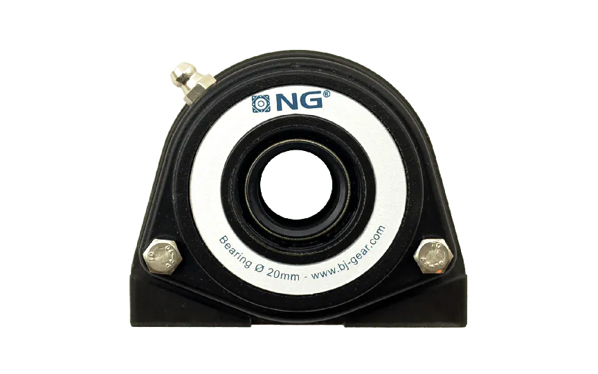 NG waterproof pillow block bearing with thread S2 Ø20, 2-bolt, open cover