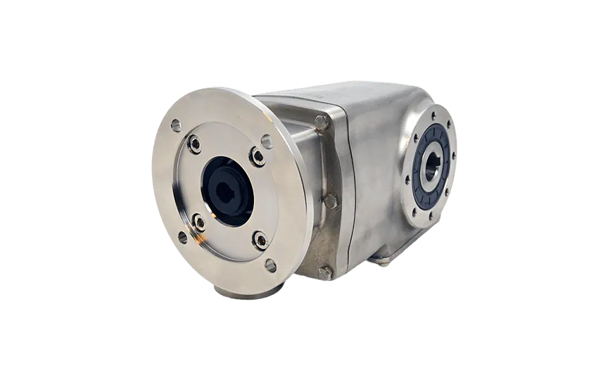 Clean-Geartech X62N, keglehjulsgear Ø35H7 hulaksel, 54,33:1, indgang 90B14, B3, rustfrit stål