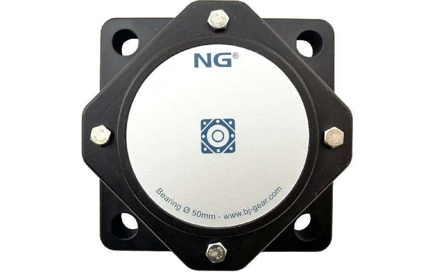 NG waterproof flange bearing F4 Ø50, 4-bolt, closed cover