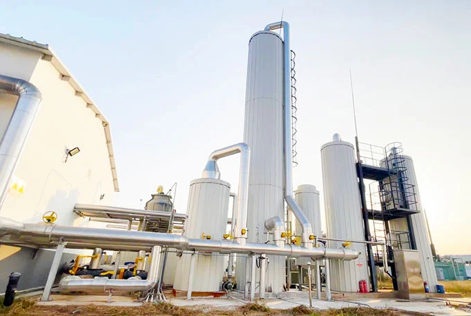 large scale biogas plant
