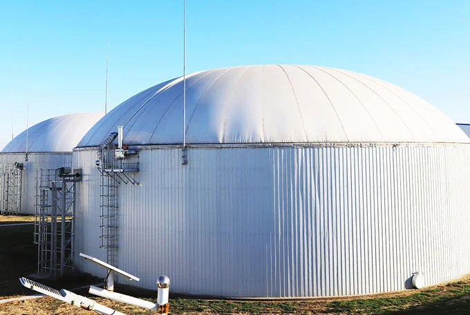 large scale biogas plant

