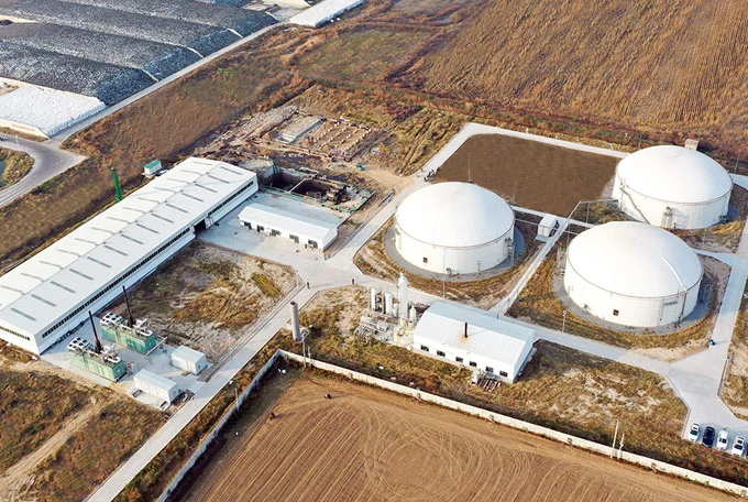 large biogas plant

